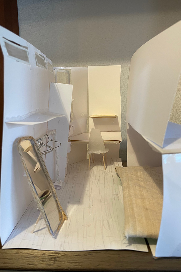 大阪で中古マンションのリノベーションをした子供部屋の模型